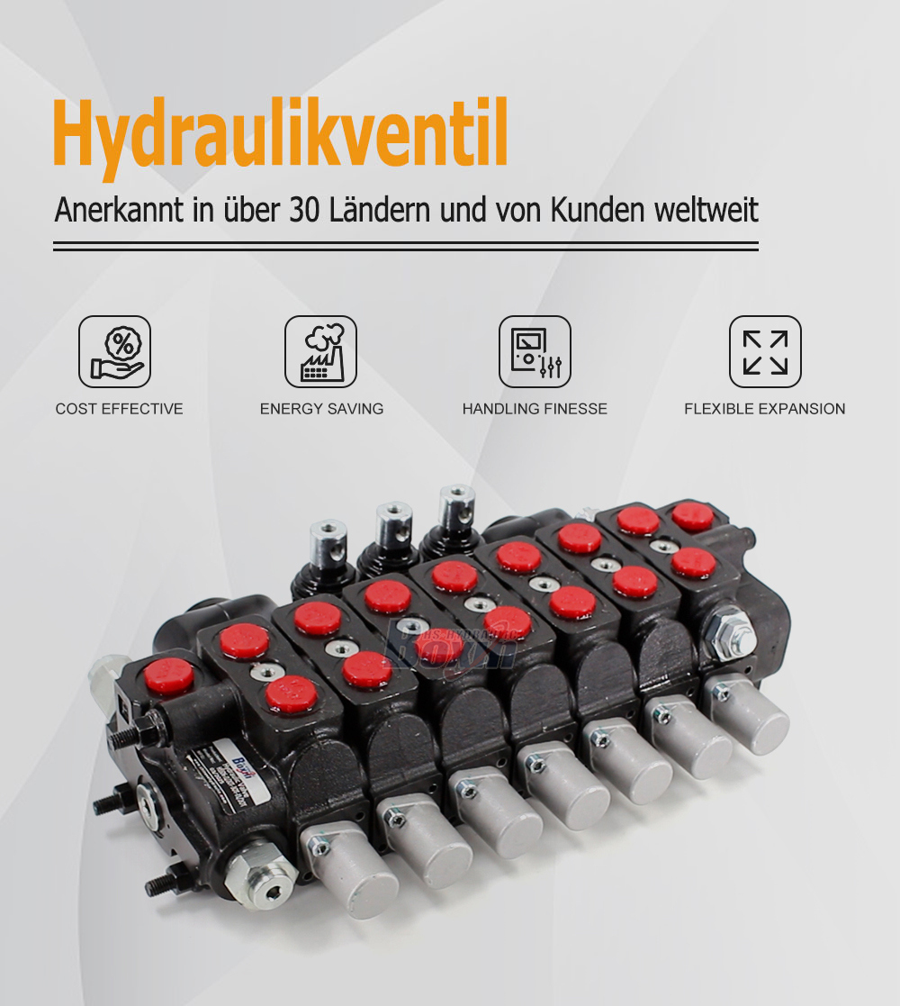 Multi-Spool SD6 Sectional Directional Control Valve for Mobile Machinery